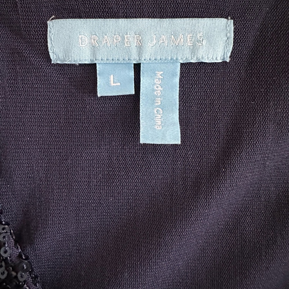 Draper James Jordan Blue Sequin Wrap Dress - Picture 4 of 4